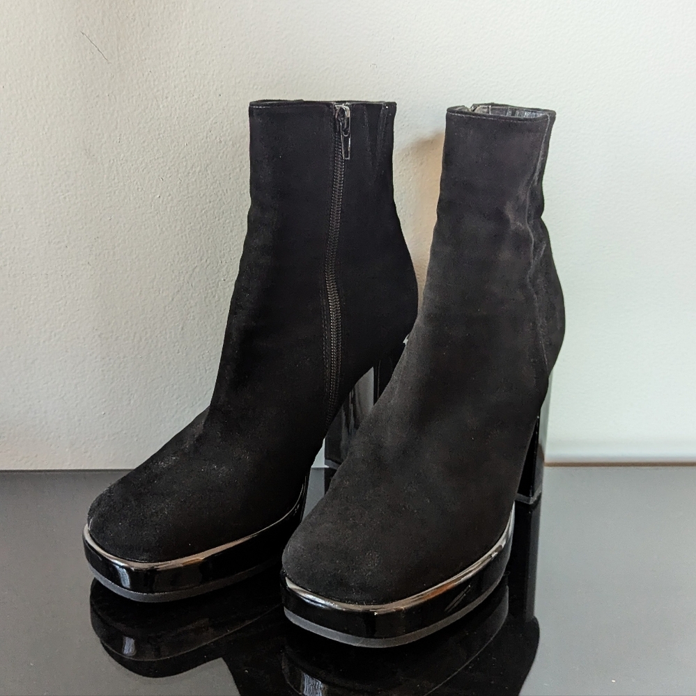 Free People x Jeffrey Campbell Mary Kate Platform Ankle Boots